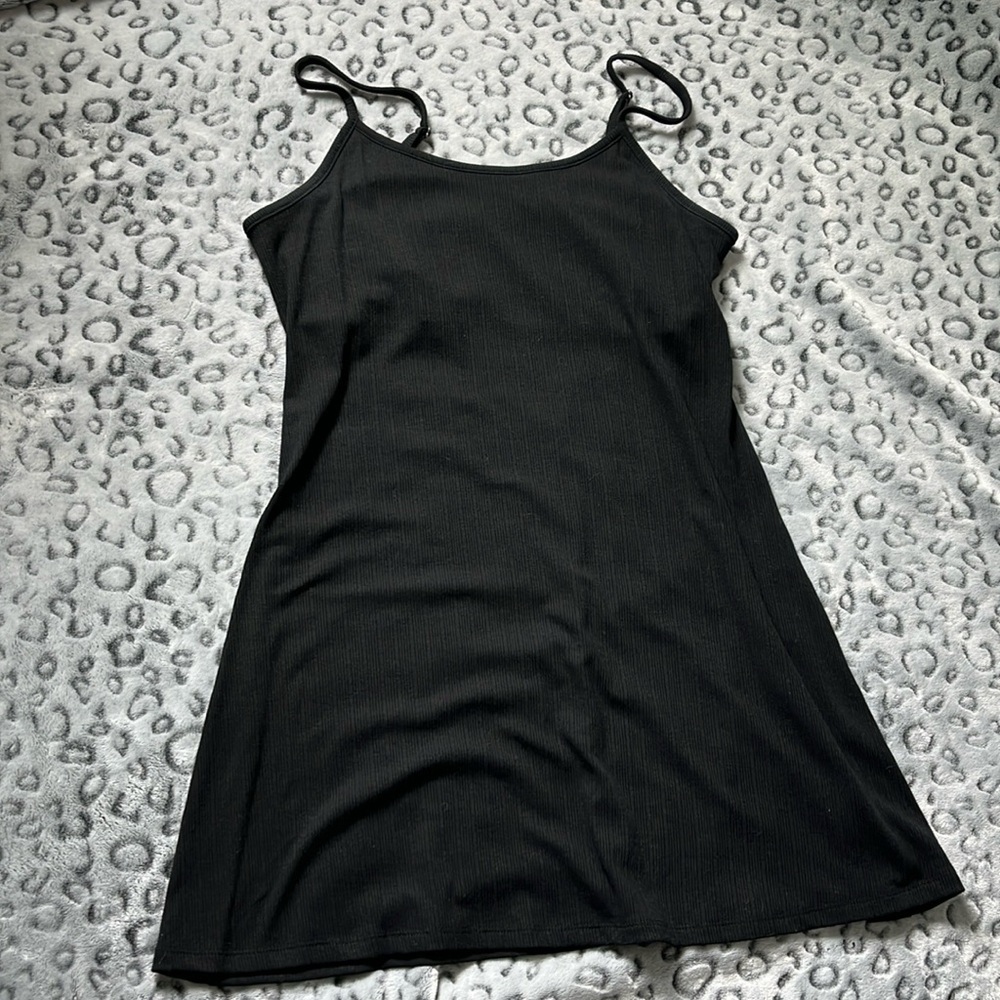 Black mini dress